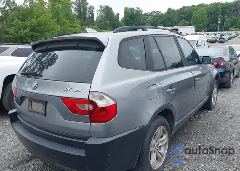 2005 BMW X3 3.0I z USA, uszkodzony, nr VIN WBXPA93455WD17667